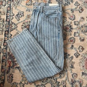 American Eagle Striped Mom Jeans